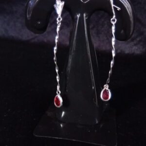 Arete largo plata .925