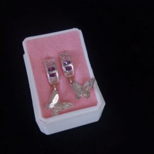 Arracada huggis plata .925