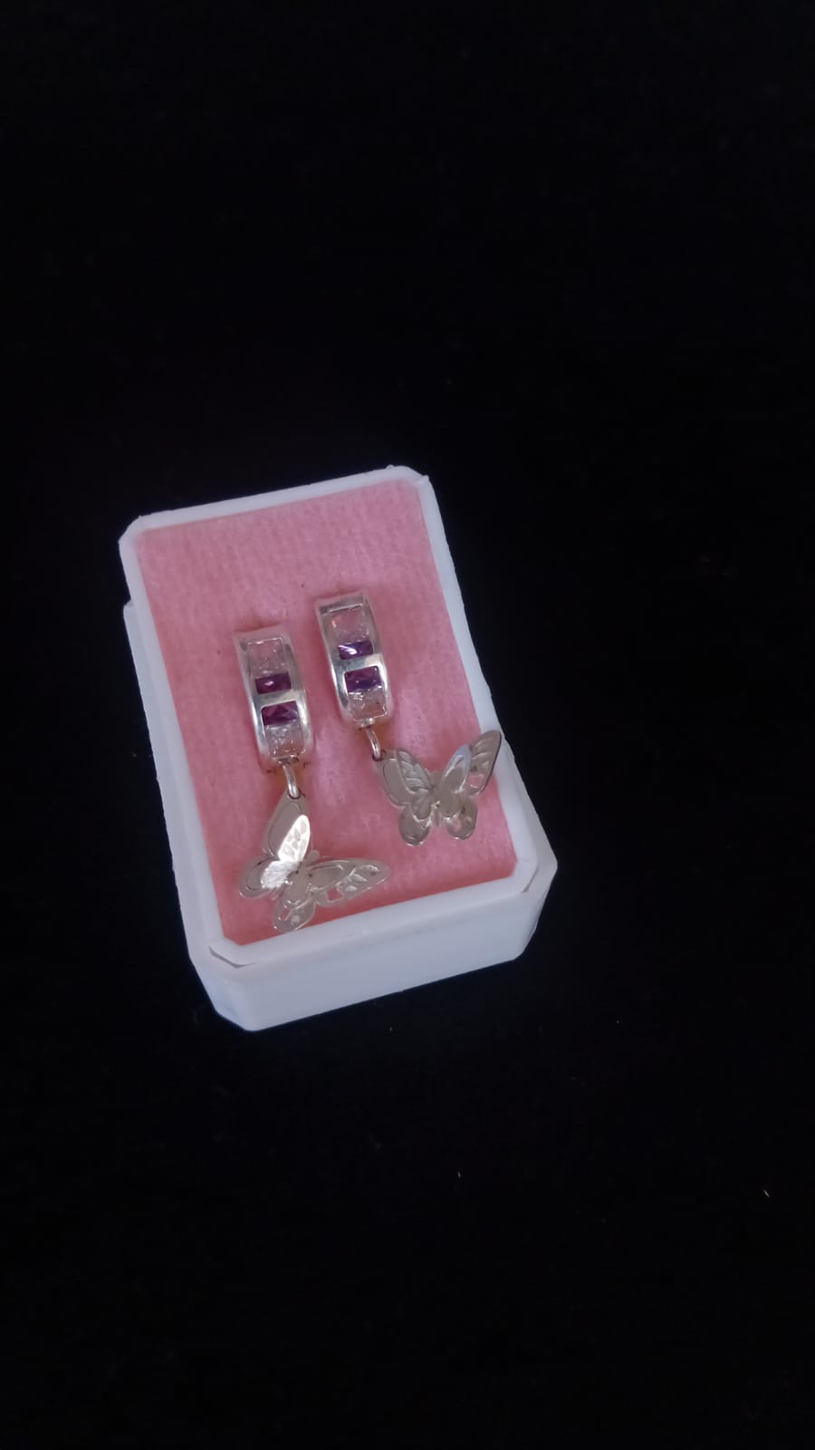Arracada huggis plata .925