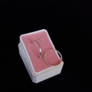 Arracada gruesa plata .925