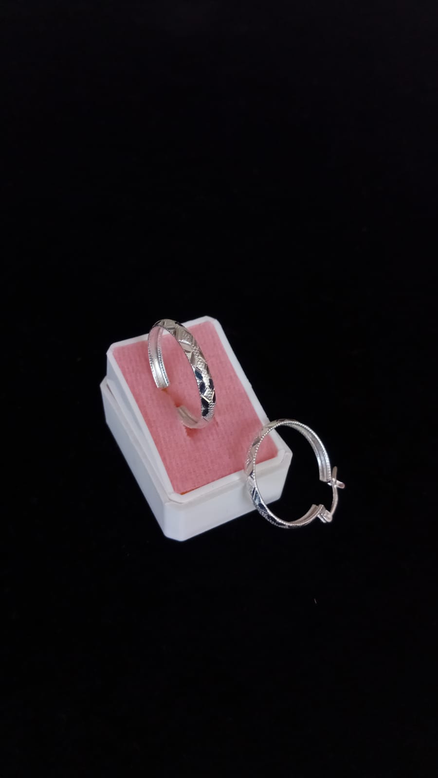 Arracada gruesa plata .925