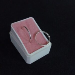 Arracada gruesa plata .925