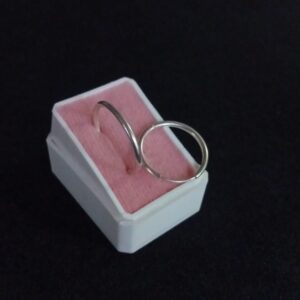 Arracada gruesa plata .925