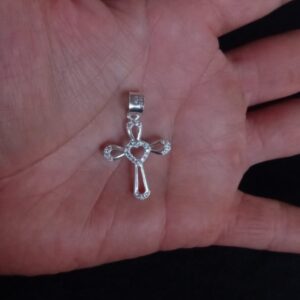 Cruz chica plata .925
