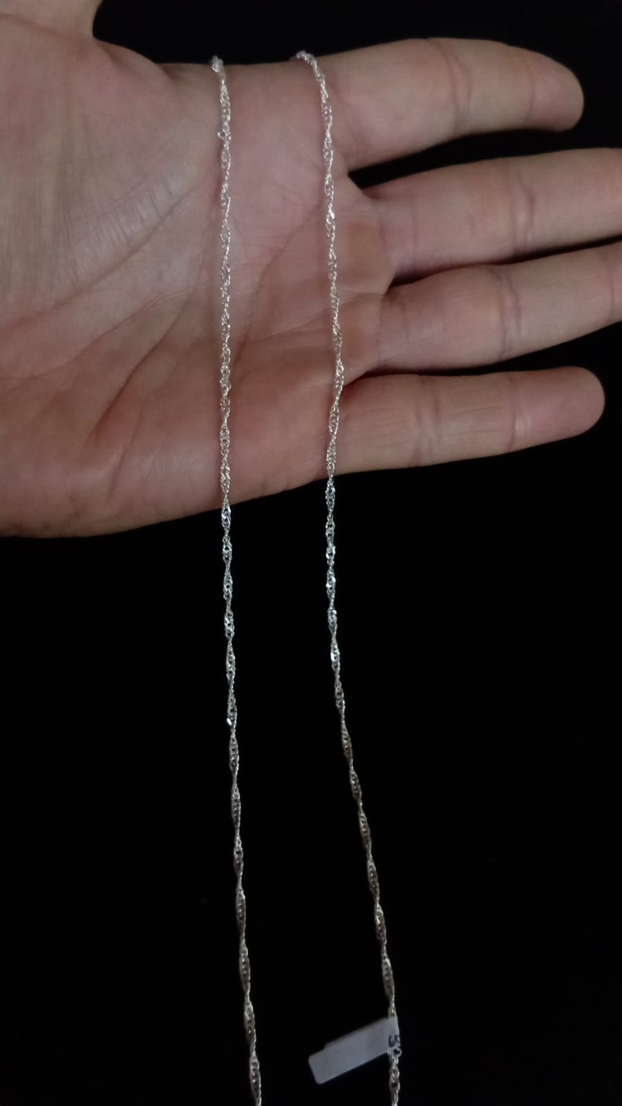 Cadena delgada plata .925