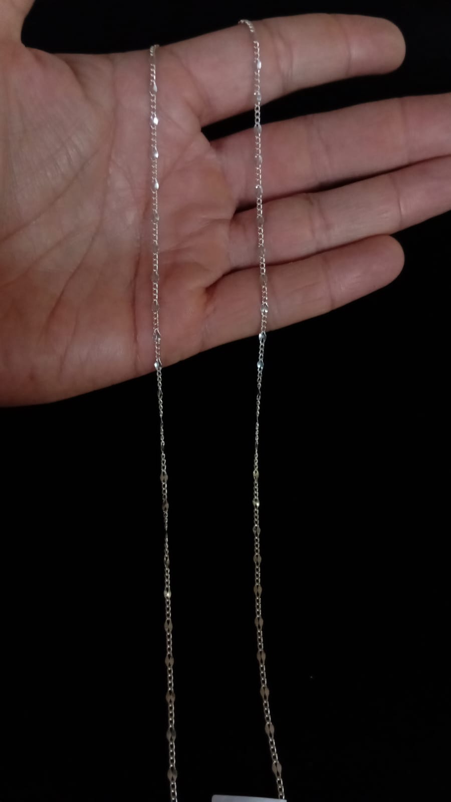 Cadena delgada plata .925