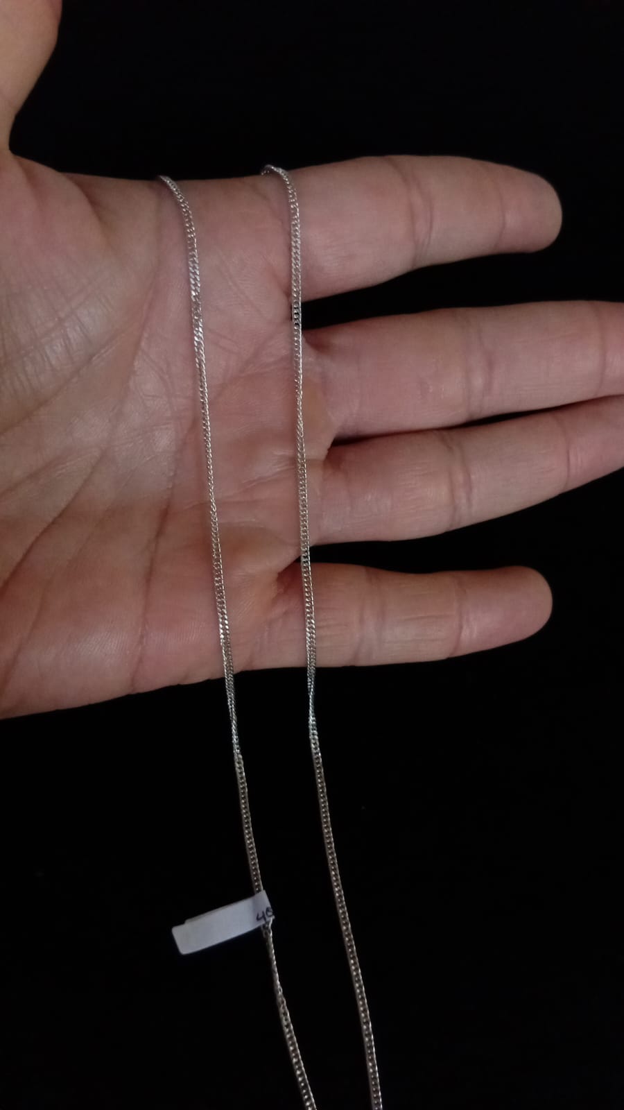 Cadena delgada plata .925