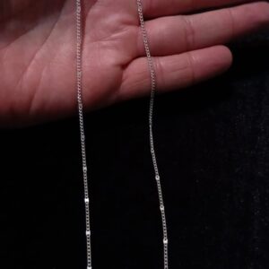 Cadena delgada plata .925