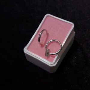 Arracada gruesa plata .925