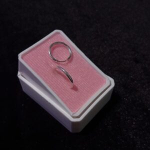 Arracada gruesa plata .925