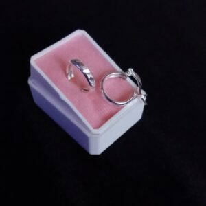 Arracada gruesa plata .925