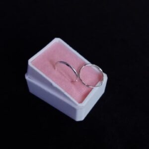Arracada gruesa plata .925