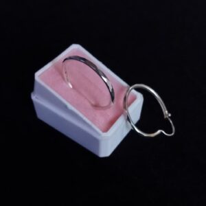 Arracada gruesa plata .925