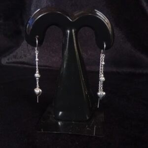 Arete largo plata .925