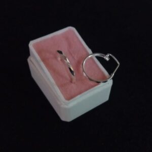 Arracada gruesa plata .925