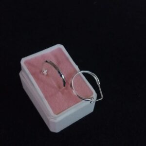 Arracada gruesa plata .925