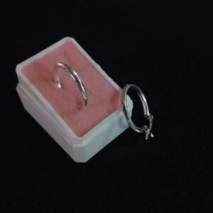 Arracada gruesa plata .925