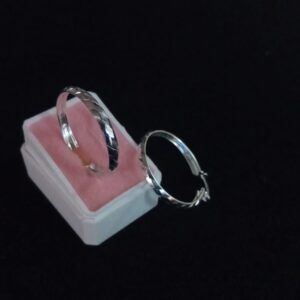 Arracada gruesa plata .925