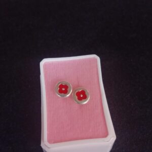 Arete poste mariposa plata .925
