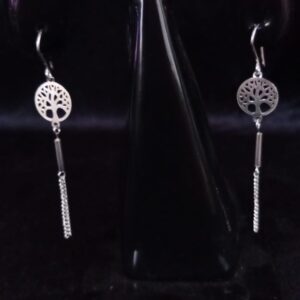 Arete largo plata .925