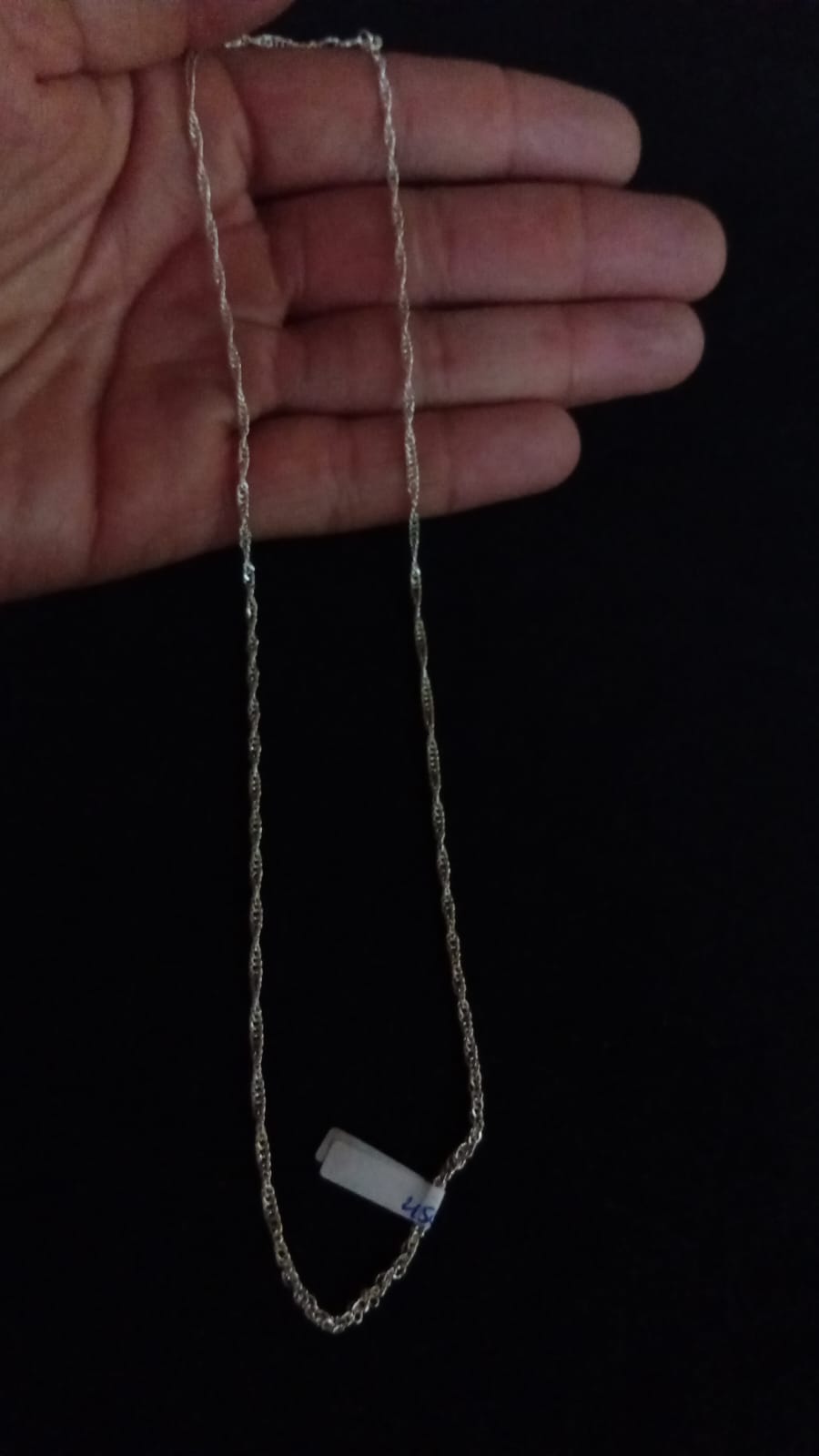 Cadena delgada plata .925