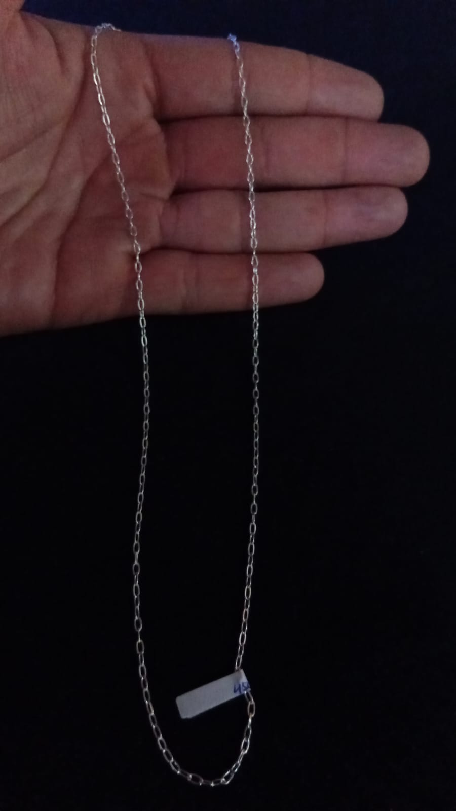 Cadena delgada plata .925