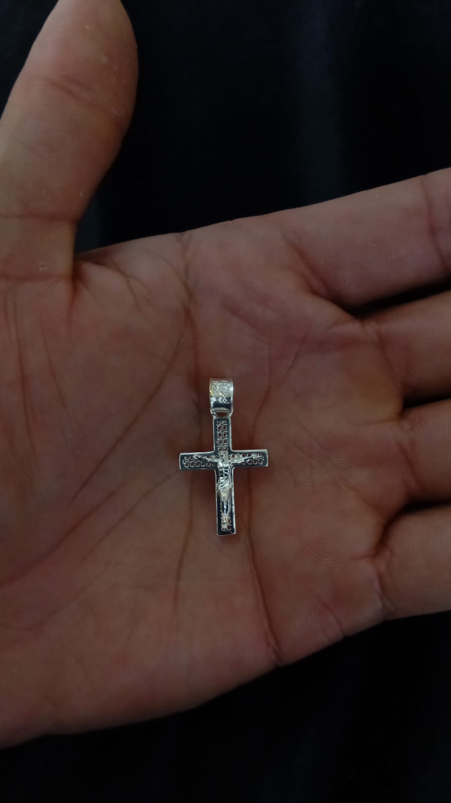 Cruz chica plata .925