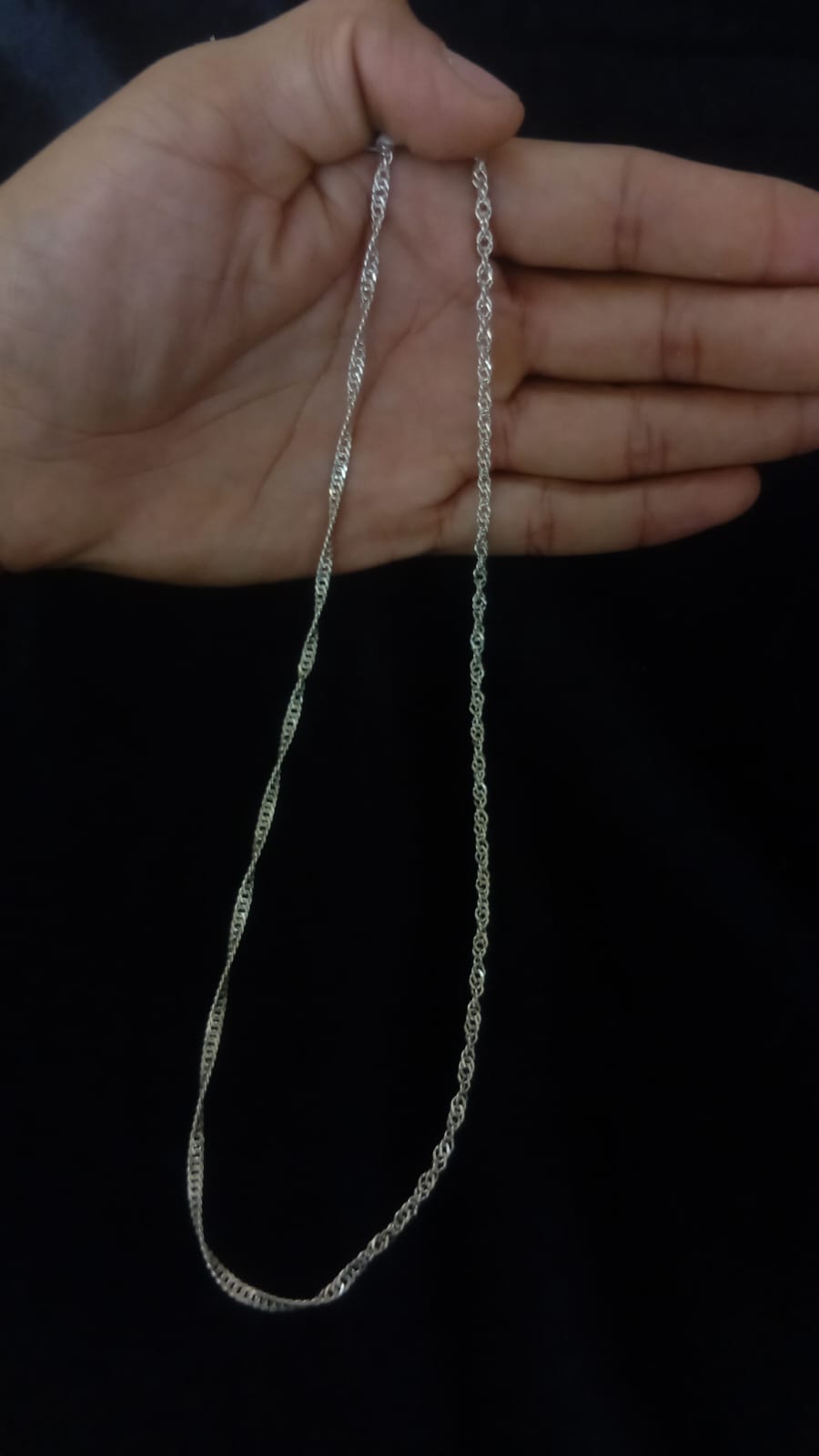 Cadena delgada plata .925