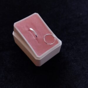 Arracada gruesa plata .925
