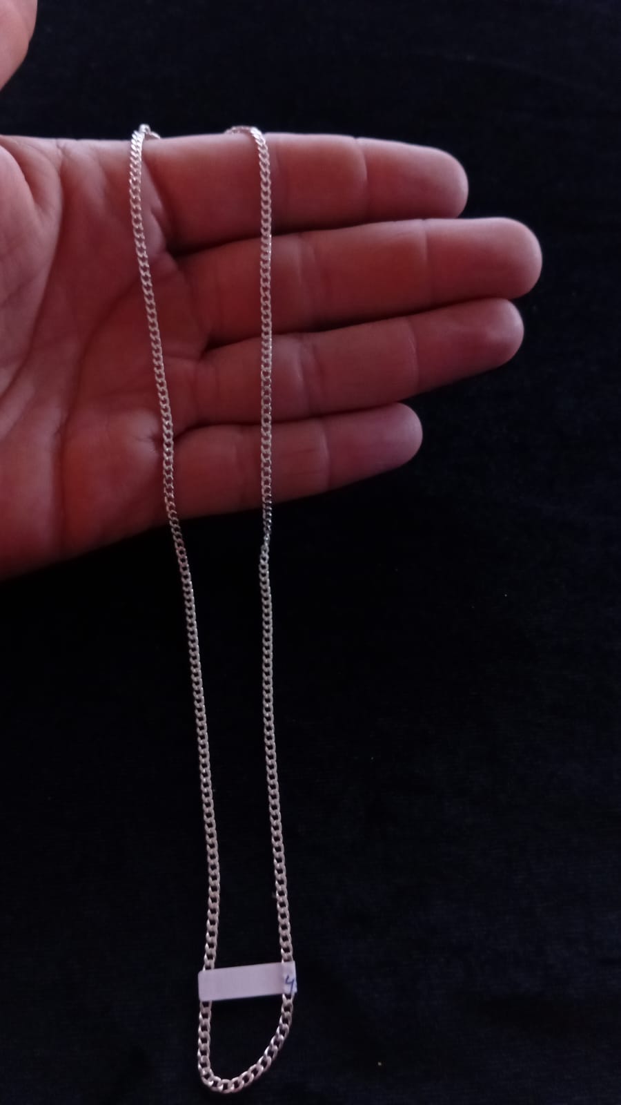 Cadena delgada plata .925