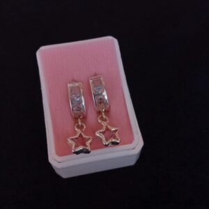Arracada huggis plata .925