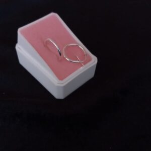 Arracada gruesa plata .925