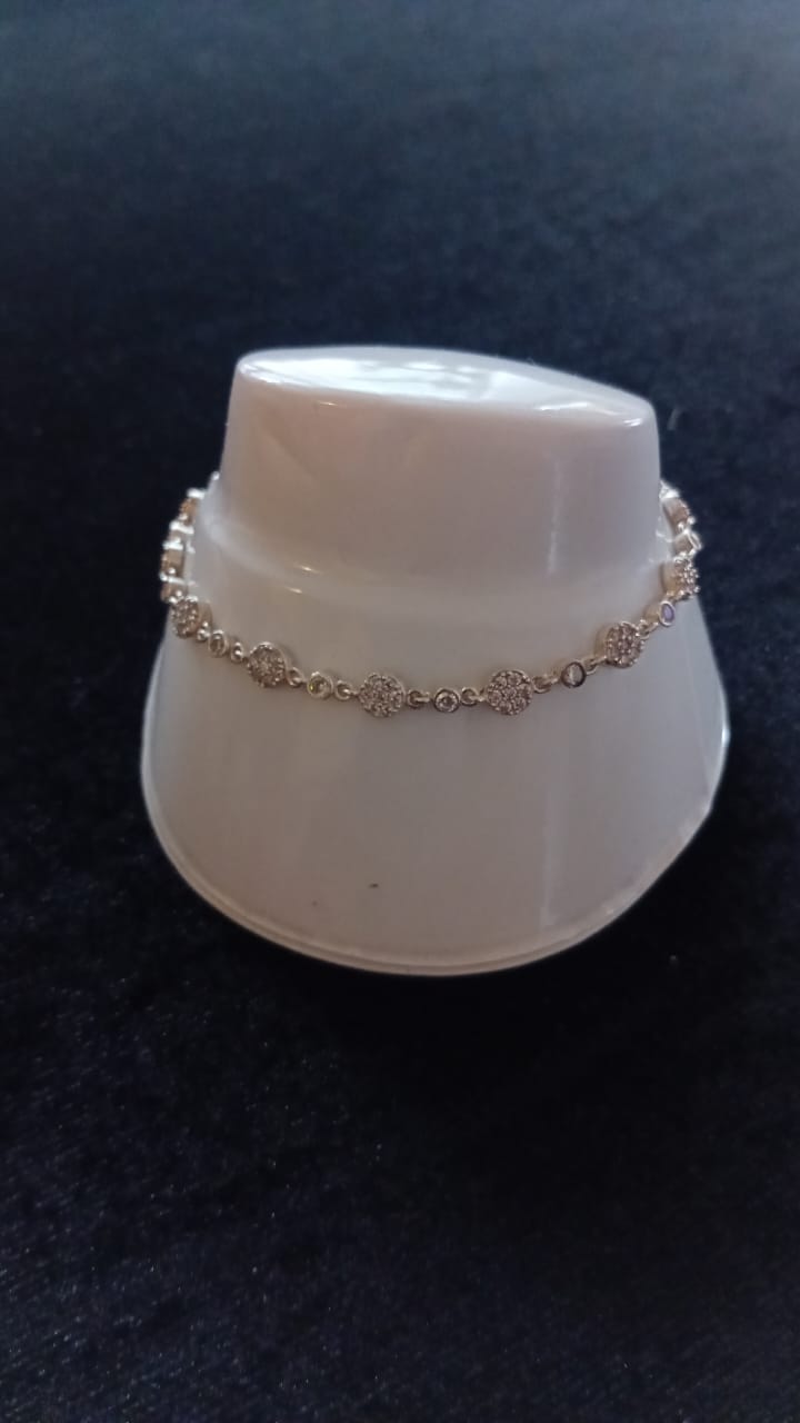 Pulsera zirconia plata .925