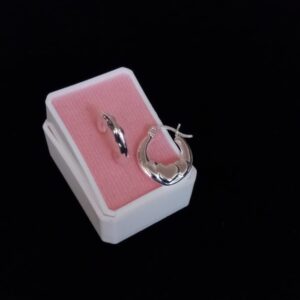Arracada gruesa plata .925