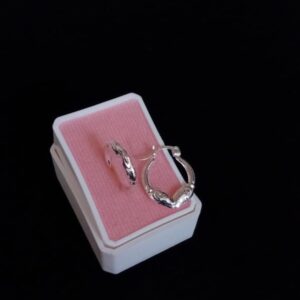 Arracada gruesa plata .925
