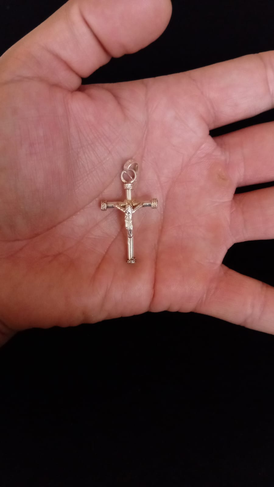 Cruz chica plata .925