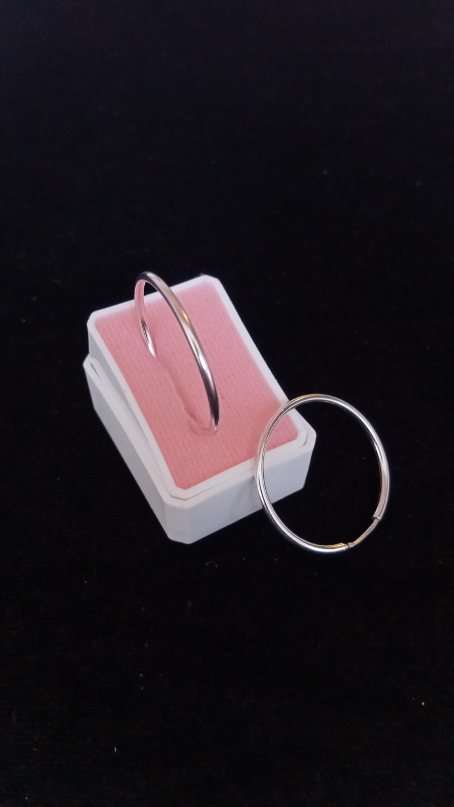 Arracada gruesa plata .925