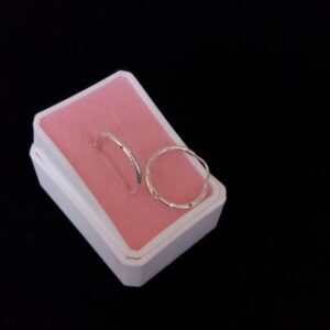 Arracada gruesa plata .925