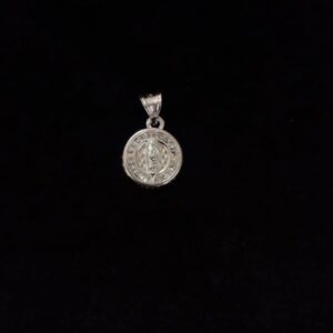 Medalla zirconia plata .925