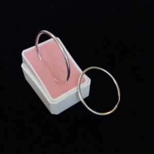 Arracada gruesa plata .925