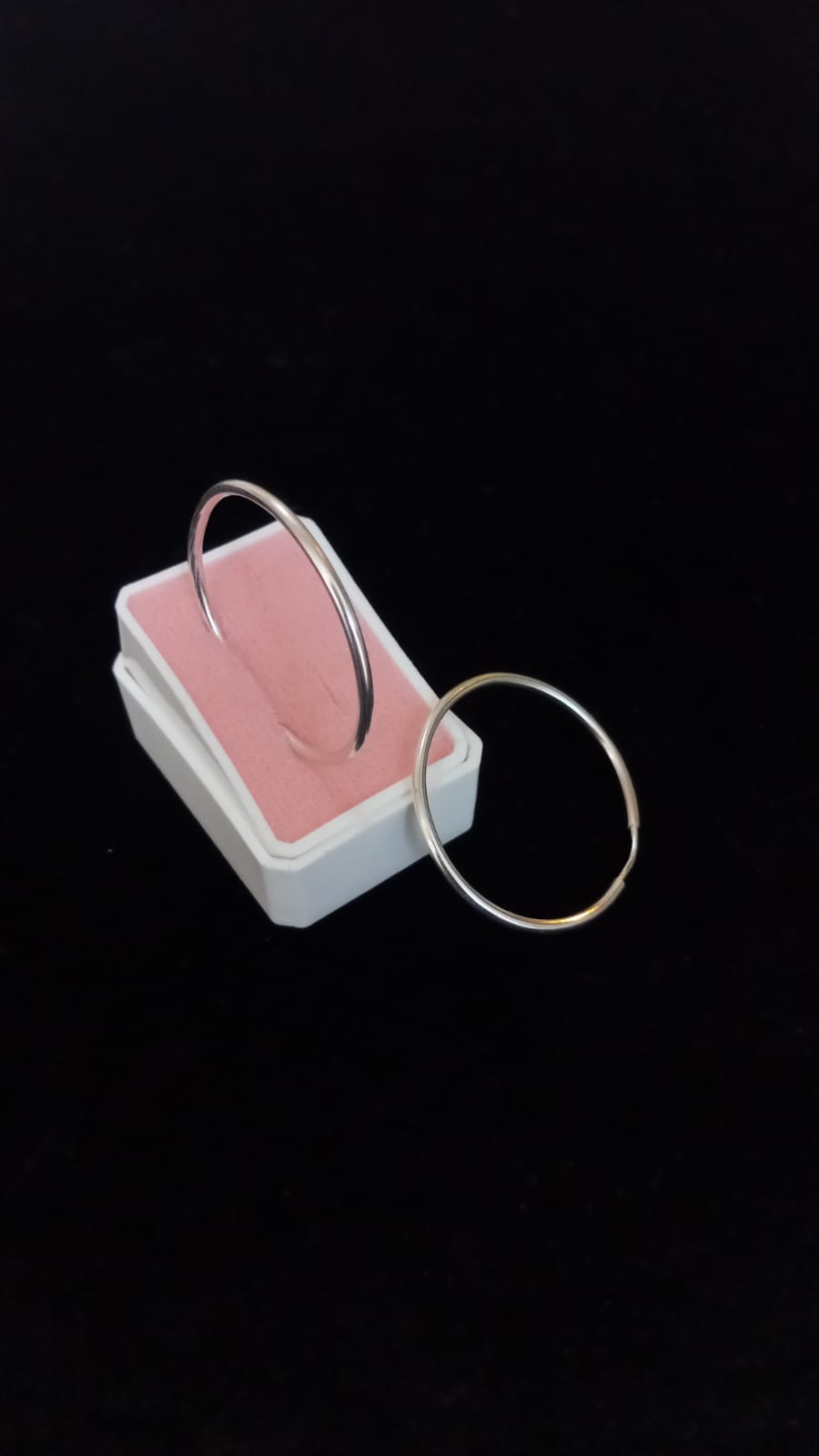 Arracada gruesa plata .925