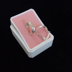 Arracada gruesa plata .925