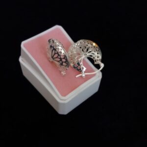 Arracada gruesa plata .925