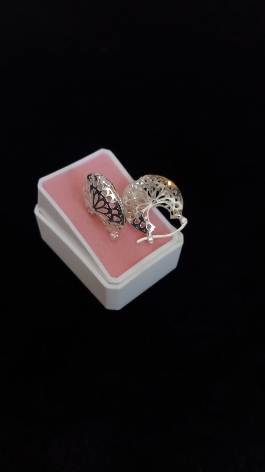 Arracada gruesa plata .925