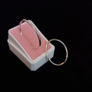 Arracada gruesa plata .925