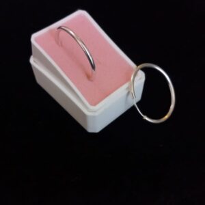 Arracada gruesa plata .925