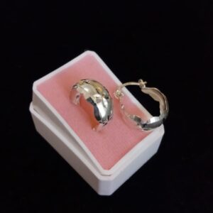 Arracada gruesa plata .925