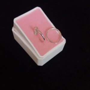 Arracada gruesa plata .925