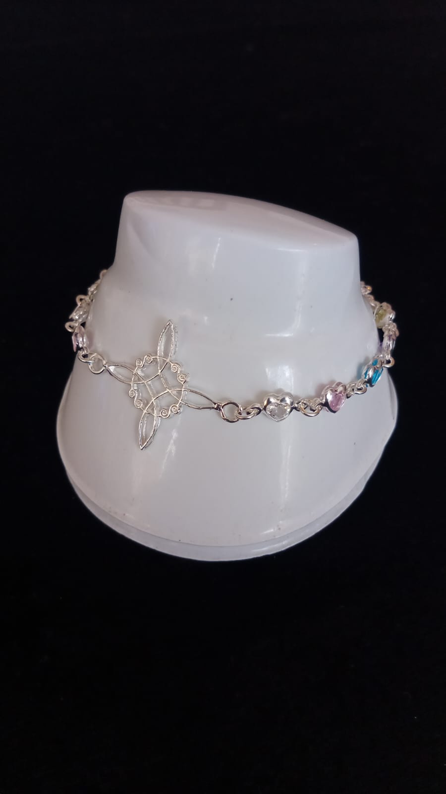 Pulsera zirconia plata .925