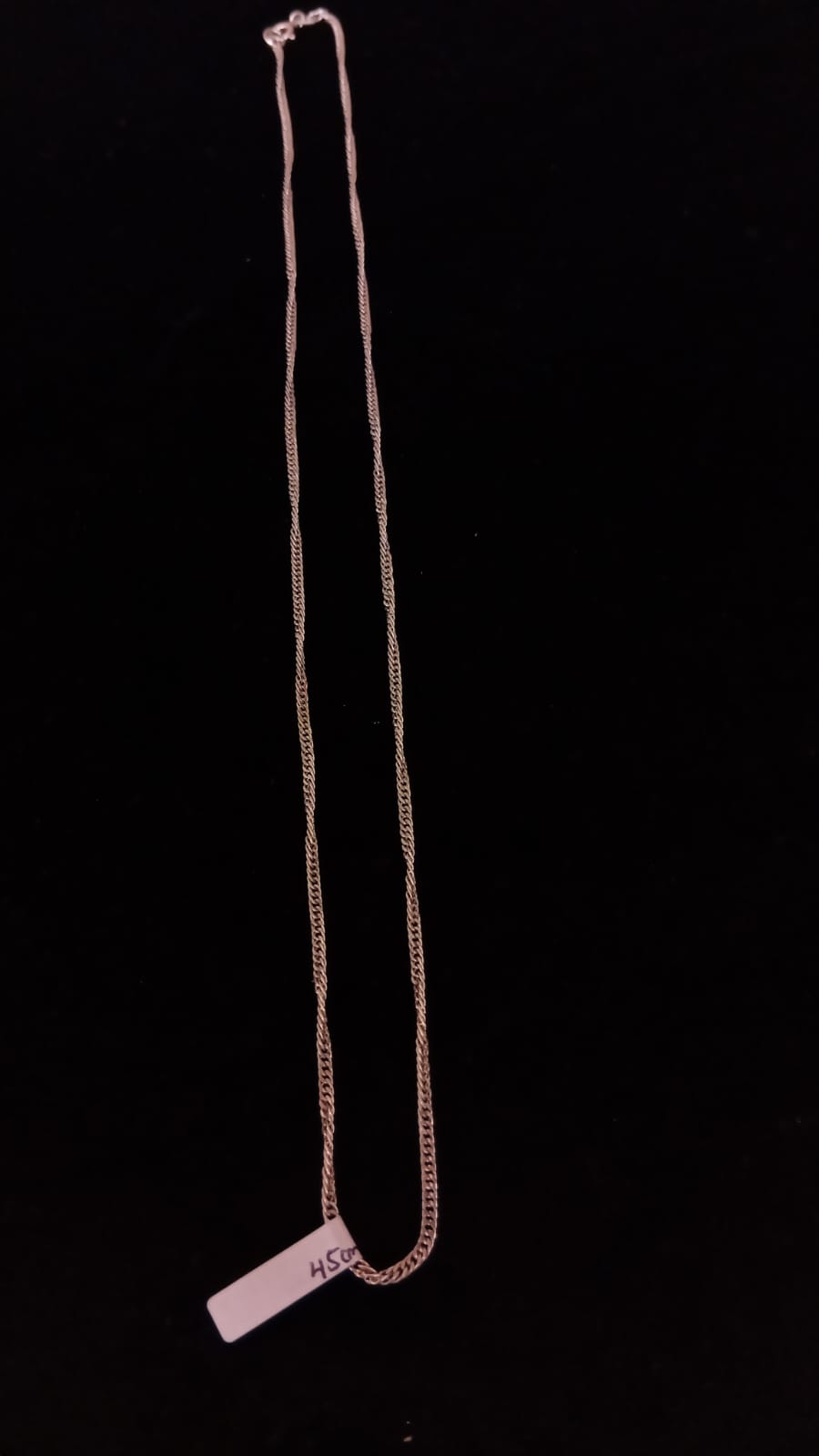 Cadena delgada plata .925